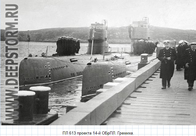 Гремиха. Лодки проекта 613